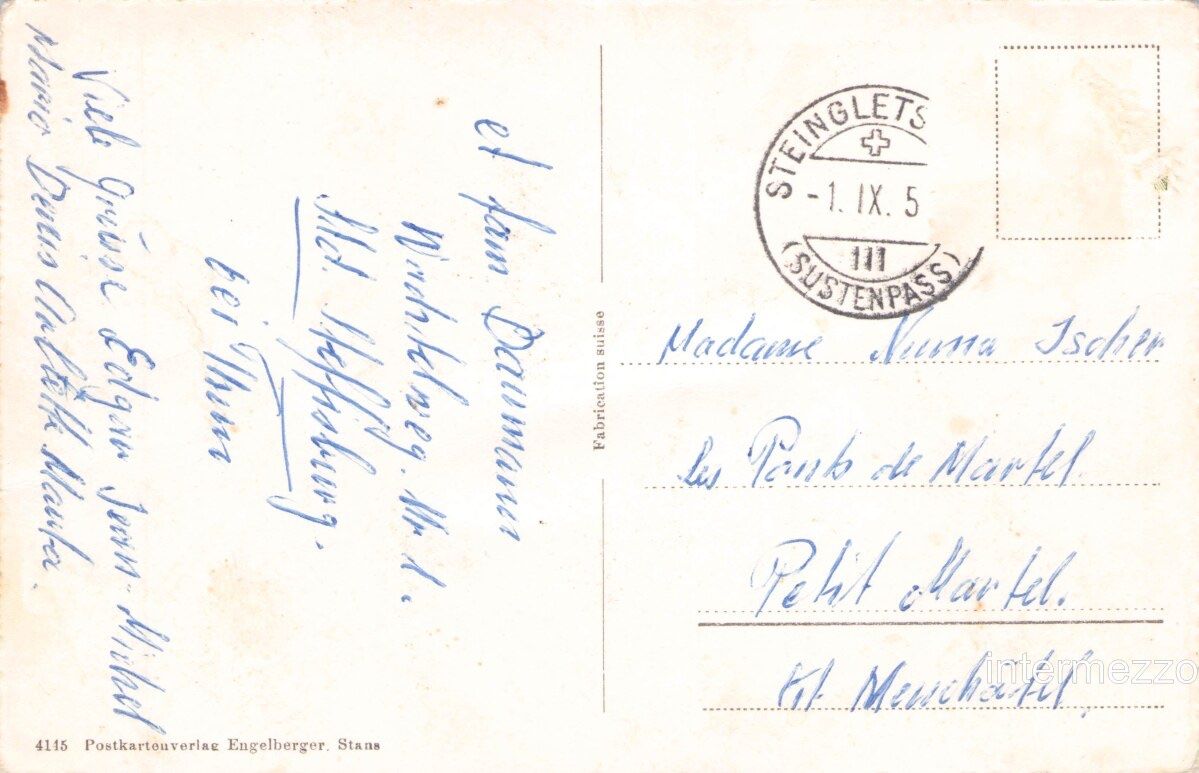 Cartes postales: Susten BE // 1951 Oldtimer Velofahrer // Pass – D'occasion à Basel par intermezzo12 1