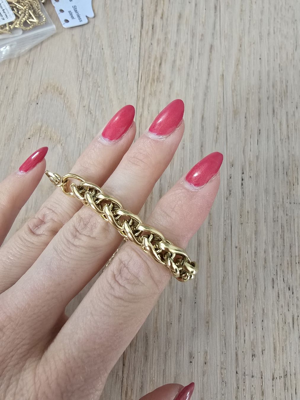 Bracciali & Braccialetti: Goldiges Edelstahl Armband – Nuovo e nell'imballaggio originale da Rickenbach b. Wil venduto da VeryLovelyThings 3