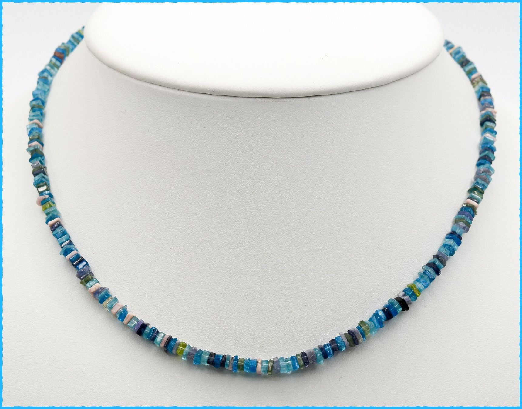 Catenine: Multicolor Edelstein Scheibenkette 925 Silber ca. 42cm – Nuovo e nell'imballaggio originale da Oberglatt ZH venduto da Goldfee1 2