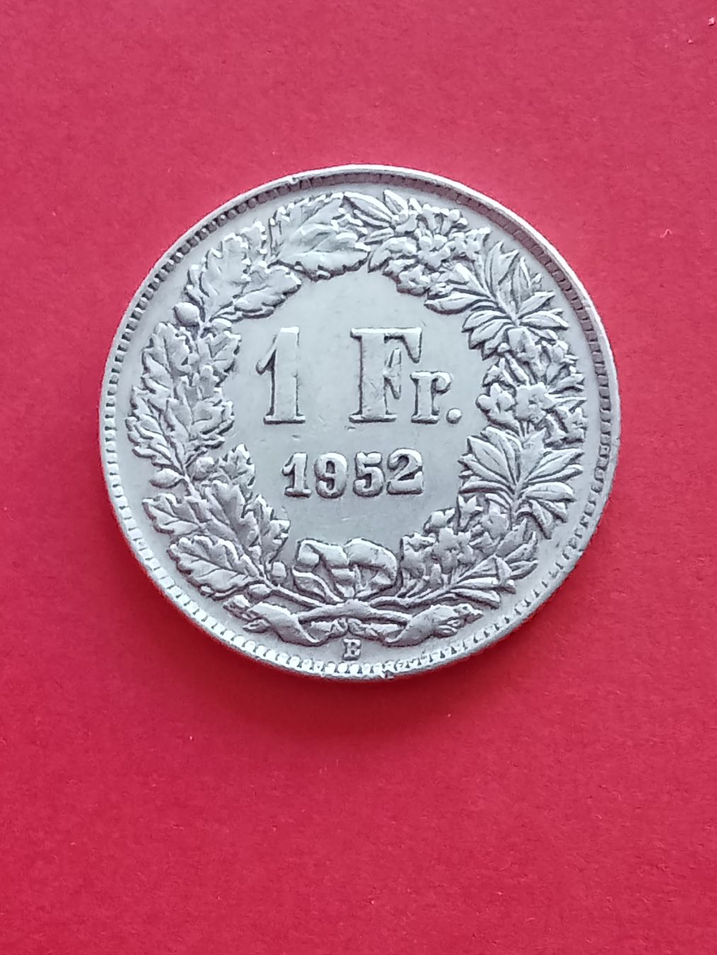 Alle Münzen: 1 Fr. 1952 – Gebraucht aus Alpnach Dorf von ake-7x7v