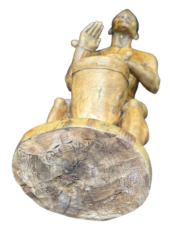 ANCIENNE SCULPTURE STATUE de Femme Art Ethnique Africain 57 cm 2 kg 150