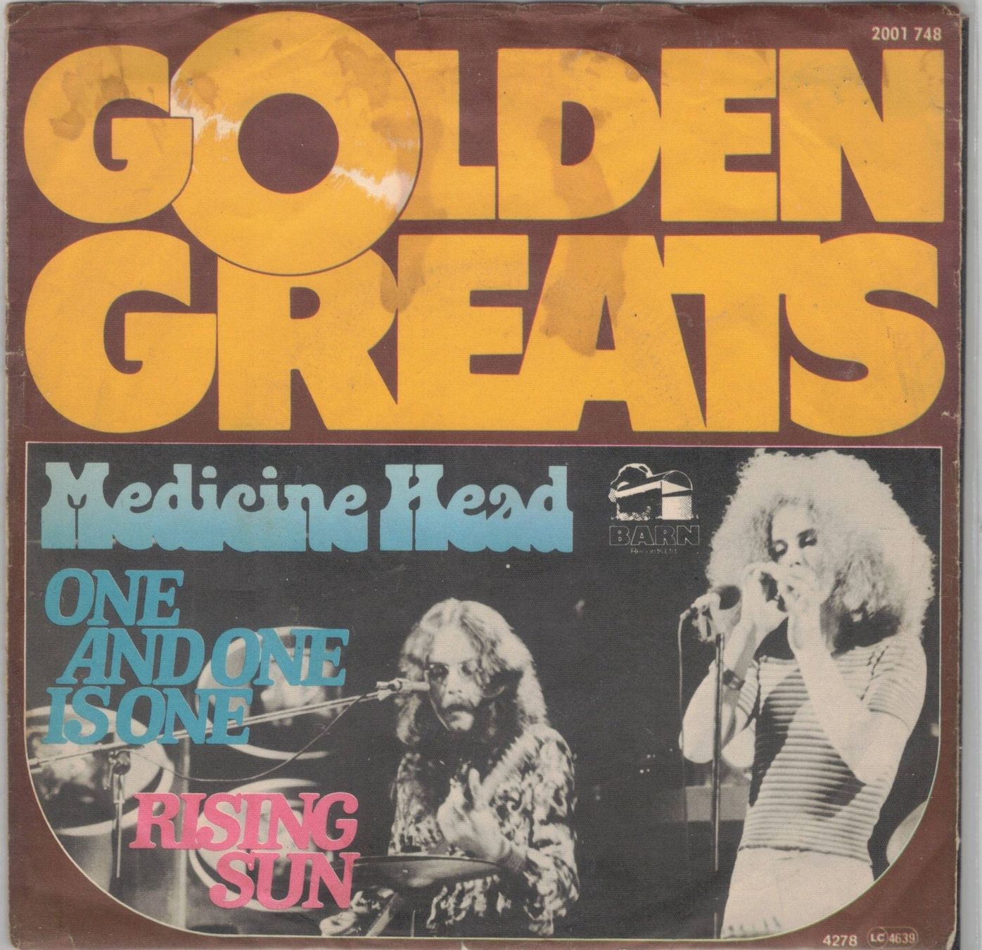 Dischi in vinile: Medicine Head  --  One and one is one  Single7 – Usato da Rheinau venduto da thespecials