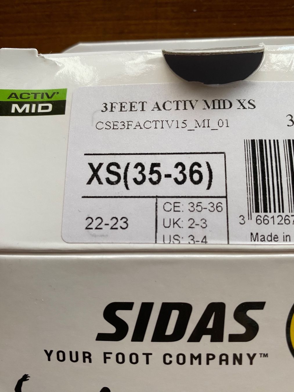 Schuhe für Jungen: Sidas 3 Feet Active MID - Einlegesohle Grösse 35-36 – Neu (gemäss Beschreibung) aus Urdorf von Bets4 5