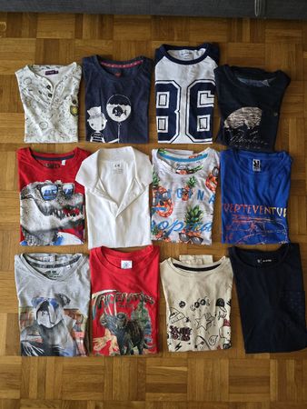 Lot de 12 hauts, taille 146/152