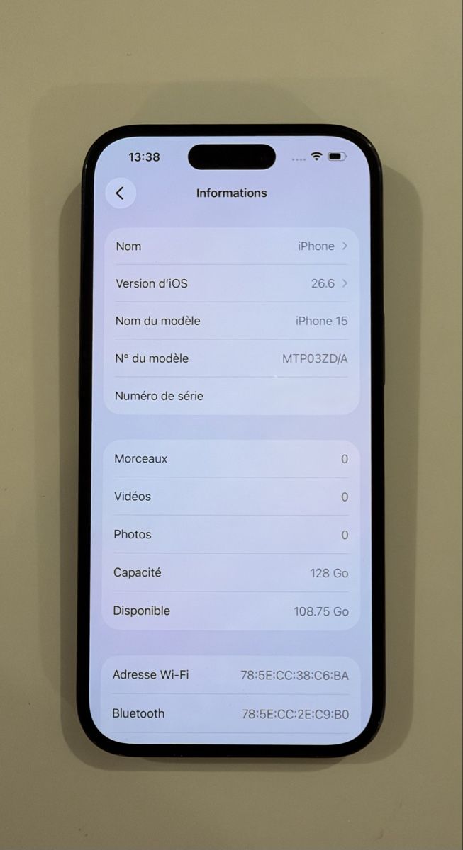 Apple Handys / Smartphones: Apple iPhone 15 128 Go noir  – Gebraucht aus Yverdon-les-Bains von AVRS.CH 1