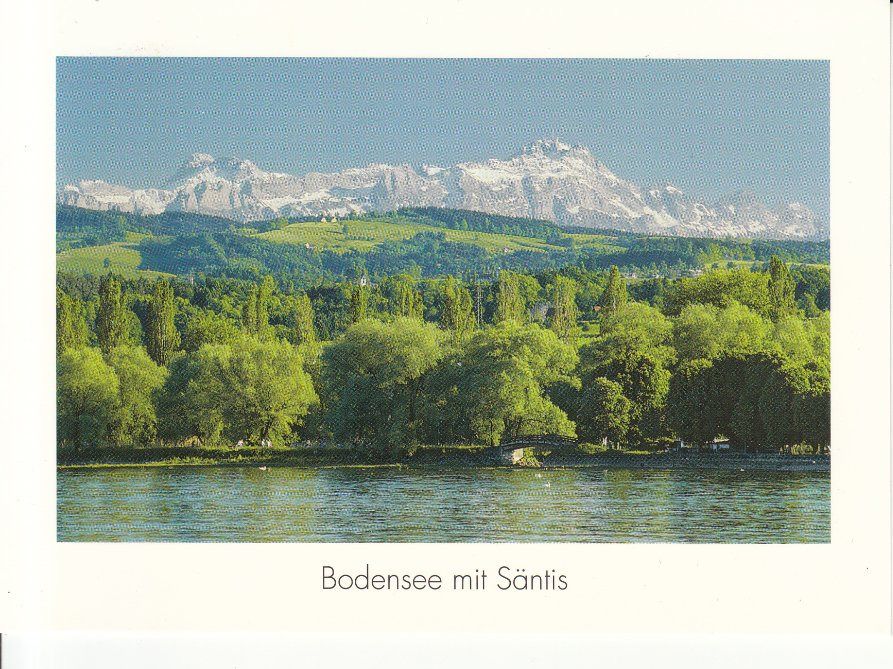 Cartoline postali: Bodensee Säntis ca. 1990 – Usato da Bürglen TG venduto da StampGraf