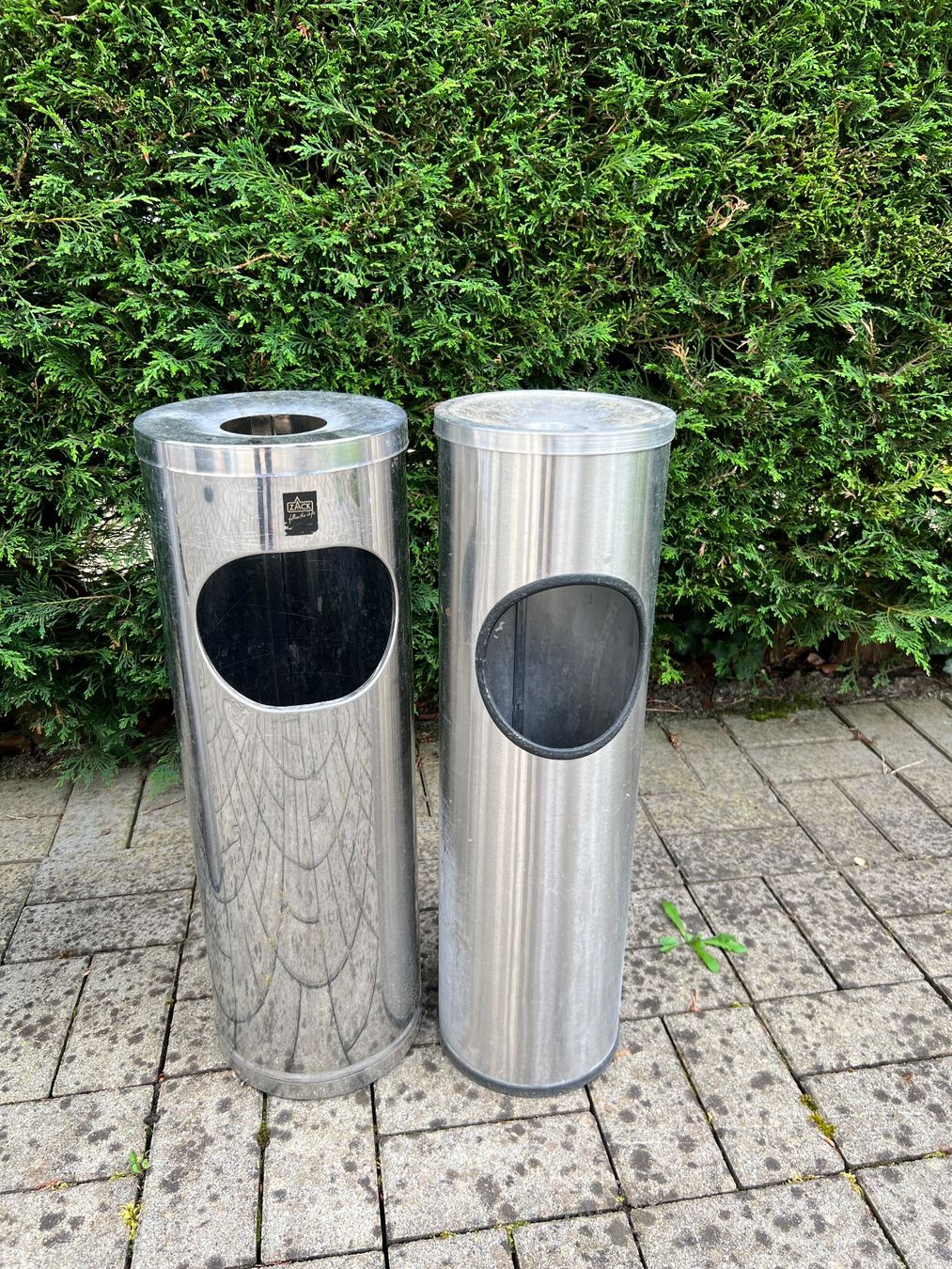 Portacenere: 2er Edelstahl Standaschenbecher – Usato da Roggwil BE venduto da adler78