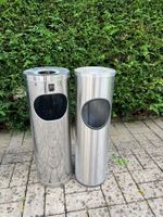 2er Edelstahl Standaschenbecher