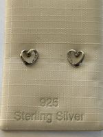 Herzige Silberohrringe, 925 Sterling Silber, neuwertig