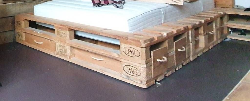 Letti: Bett aus Paletten mit Rost – Usato da Götighofen venduto da Synergy03 2