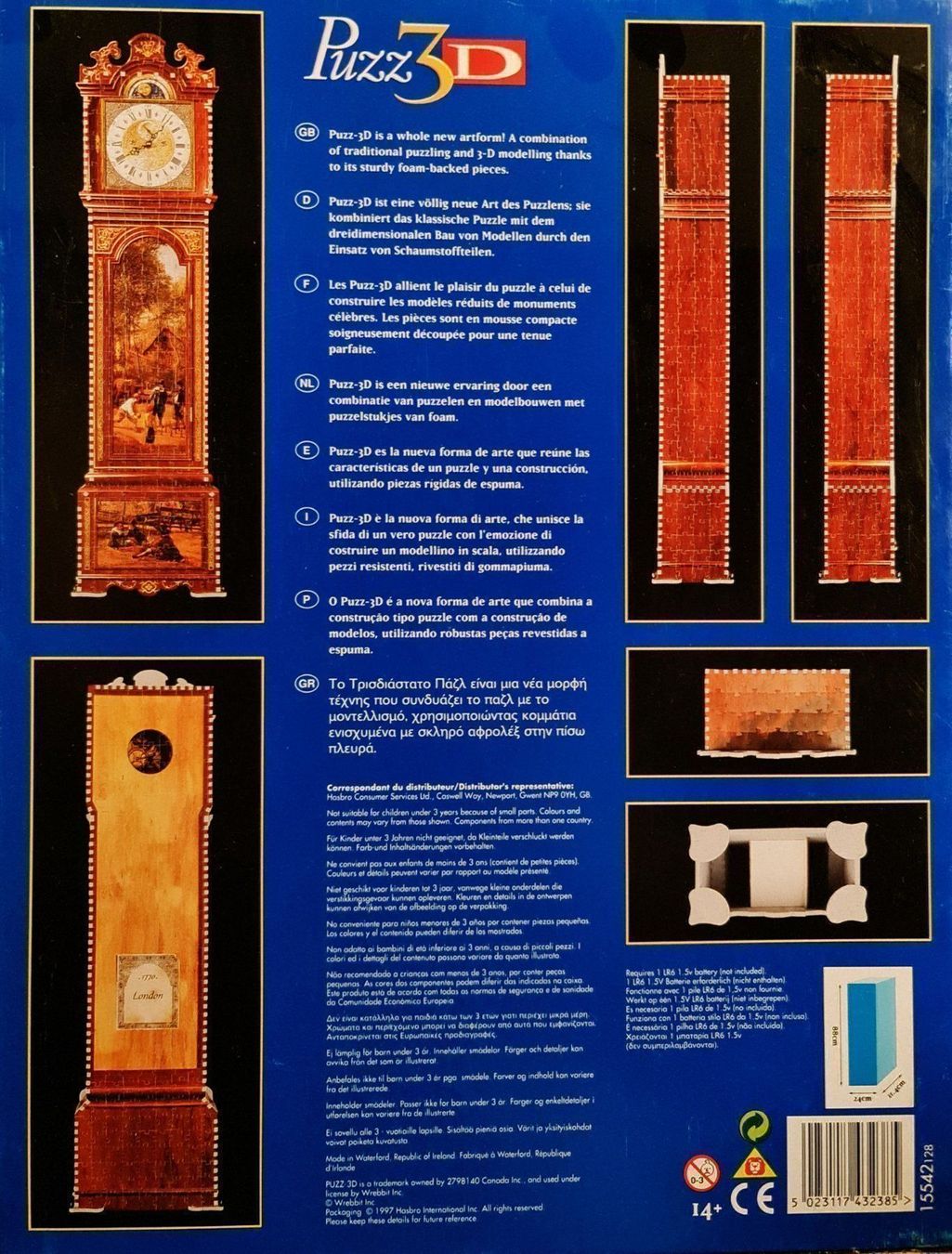 Puzzle: 3D Puzzle Grandfather Clock 88cm hoch – Nuovo e nell'imballaggio originale da Winterthur venduto da Versus0 1