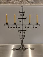 Eisen Kerzenständer mit Herzanhängern 43 cm hoch gebraucht