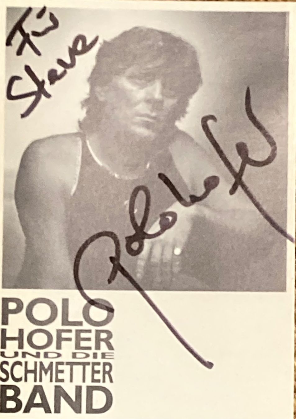 Autografi: Polo Hofer-Handsigniert – Usato da Allschwil venduto da Snox_3000