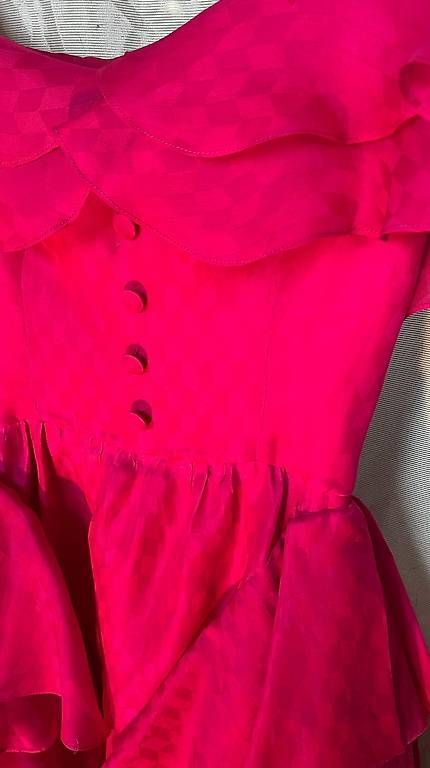 Kleider: Rotes Vintagkleid, Serge Le Page, ca. 60er oder 70er – Gebraucht aus Bern von daskannweg 1