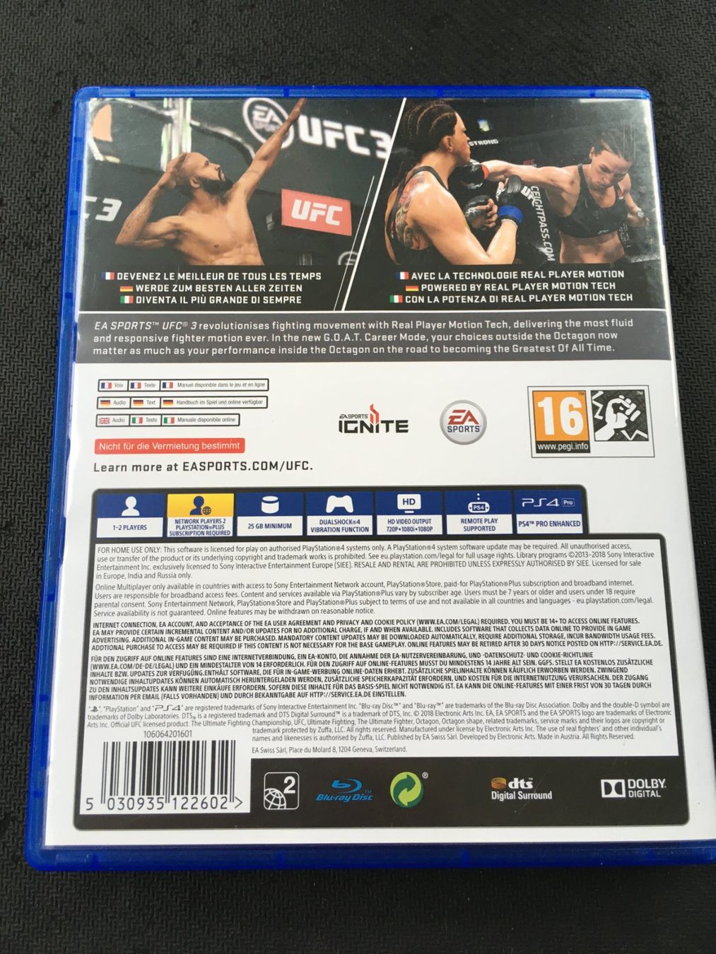 Sony Giochi: UFC 3 - PS4 / Playstation 4 – Usato da St.Gallen venduto da sjosjo 1