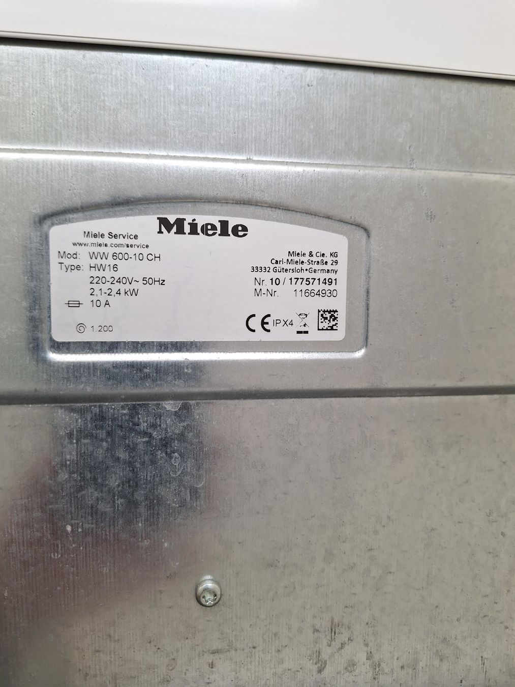 Miele Lavatrici: Waschmaschine Toplader – Usato da Romanshorn venduto da Morfeus1 3