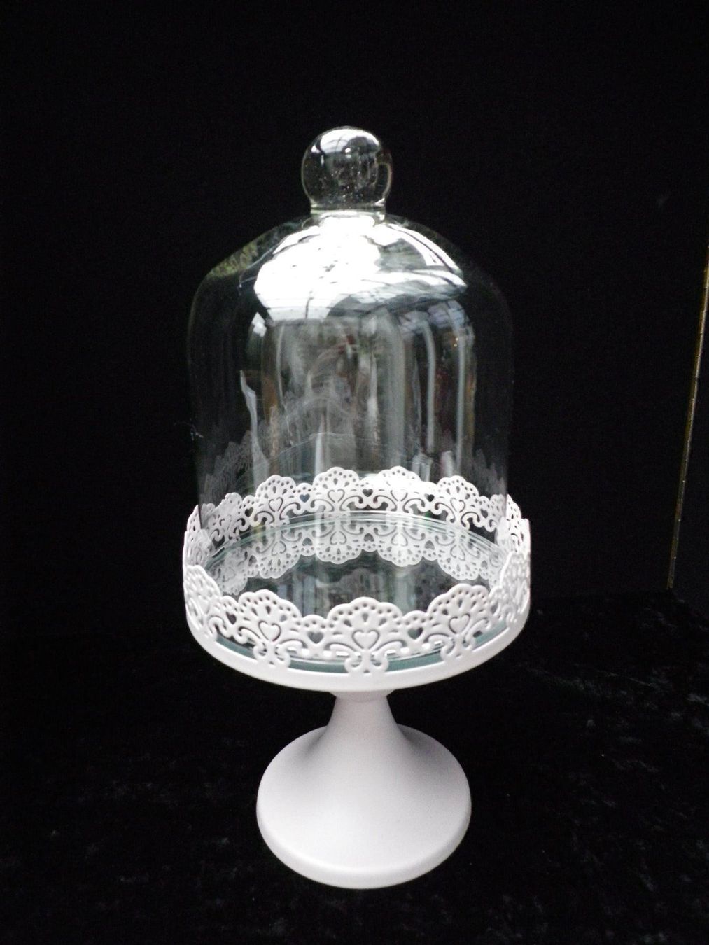 Piatti di portata: Etagere mit Glashaube – Nuovo (secondo la descrizione) da Reinach BL venduto da Annodomini 1