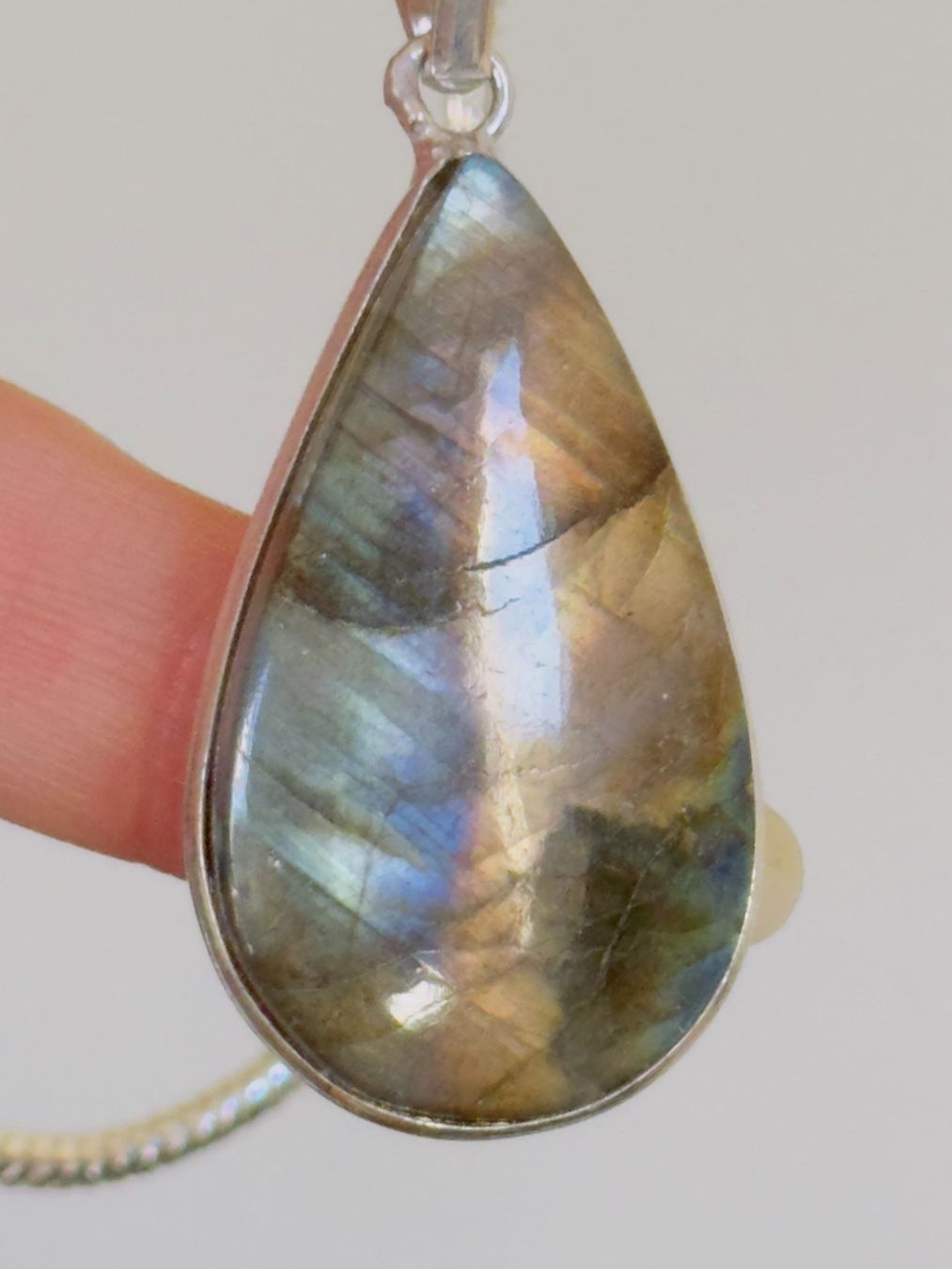 Catenine: Labradorite necklace – Nuovo e nell'imballaggio originale da Genève venduto da AGBERG 6