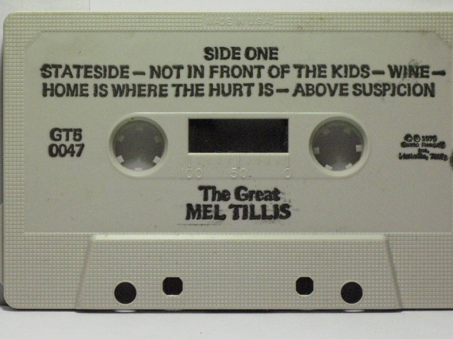 Musicassette: THE GREAT  MEL  TILLIS – Usato da Langnau i. E. venduto da gf2_29jt 2