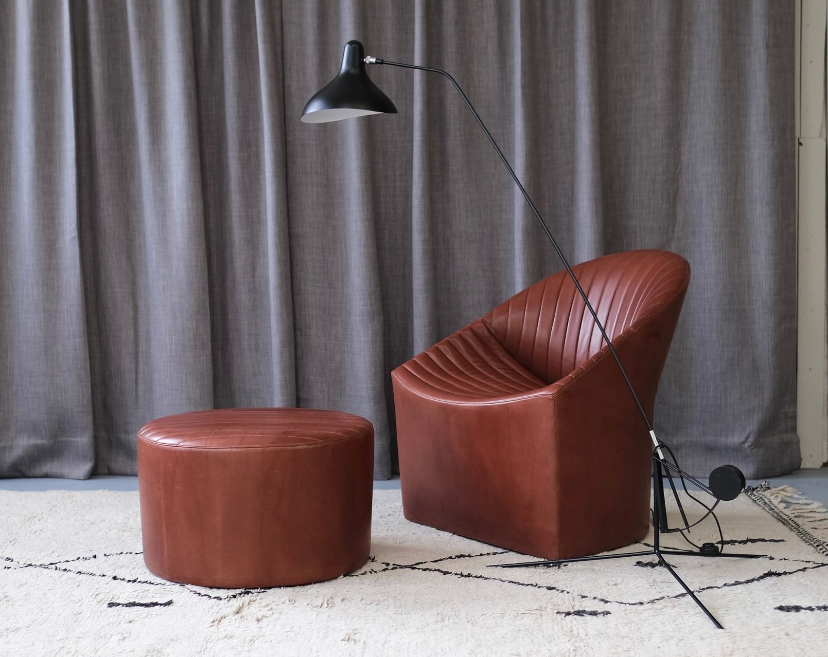 Wittmann Sessel: Oyster Sessel & Hocker von Wittmann – Gebraucht aus Bern von Zmodern_CON 1