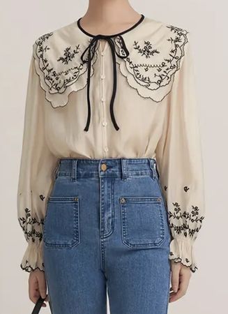 Glamour e elegante Camicia di cotone-tg M/L-nuovo