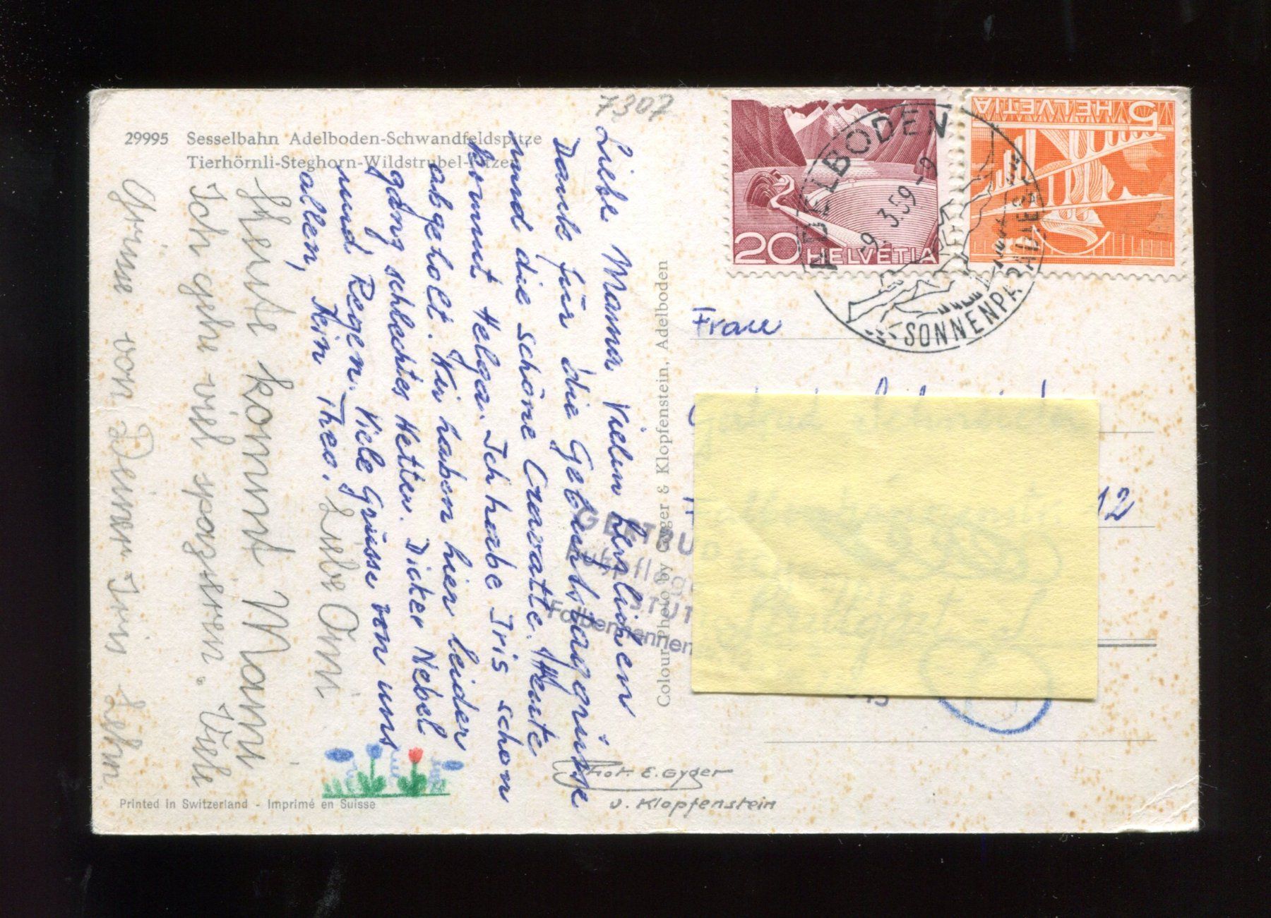 Cartes postales: Adelboden, Sesselbahn – D'occasion à Aarau par Elmaar41 1