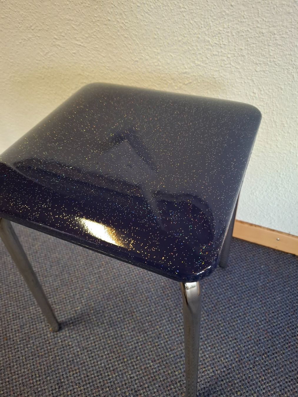 Sgabelli: Hocker (3Stk) Glitzer blau NEU! – Nuovo (secondo la descrizione) da Suhr venduto da SAF-Restposten 3