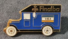Z085 - Pin Auto Transporter Oldtimer Bankverein Finalba VISA