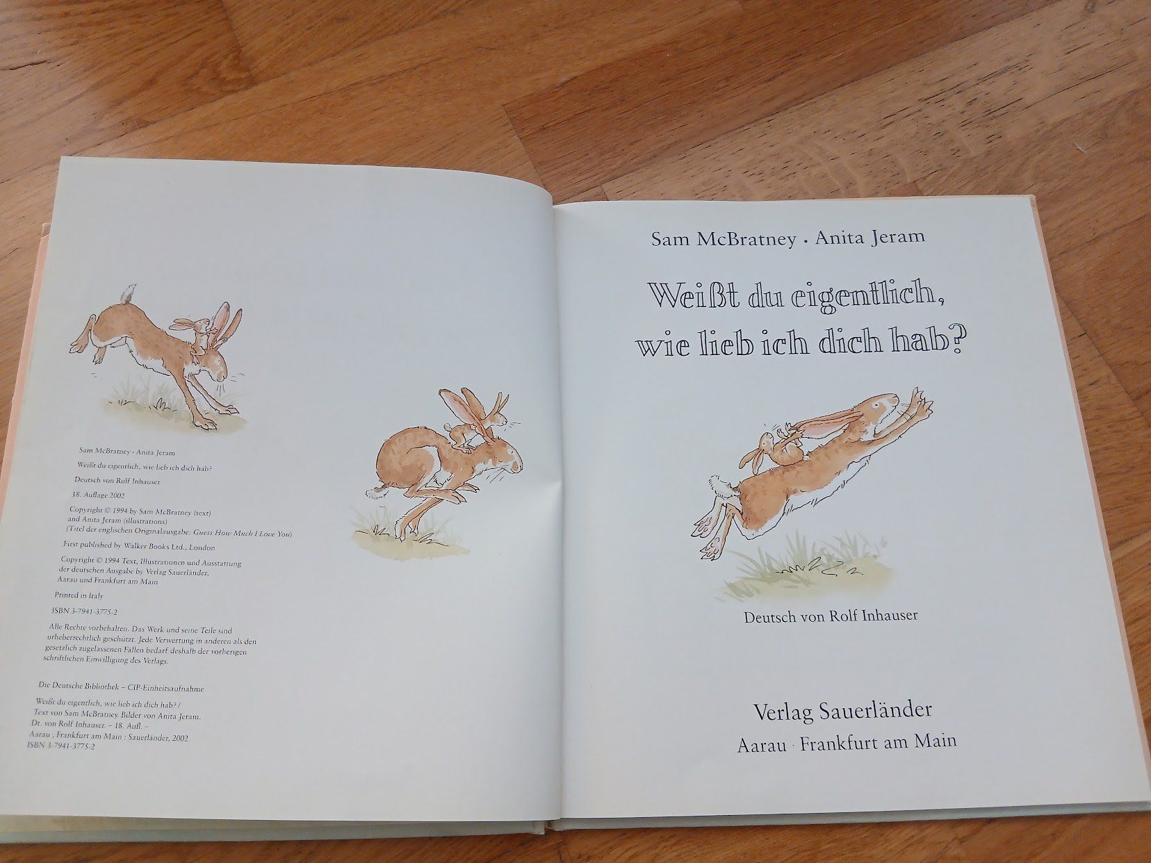 Bücher: Weisst du eigentlich, wie lieb ich dich hab? – Gebraucht aus Dübendorf von Fip05 2