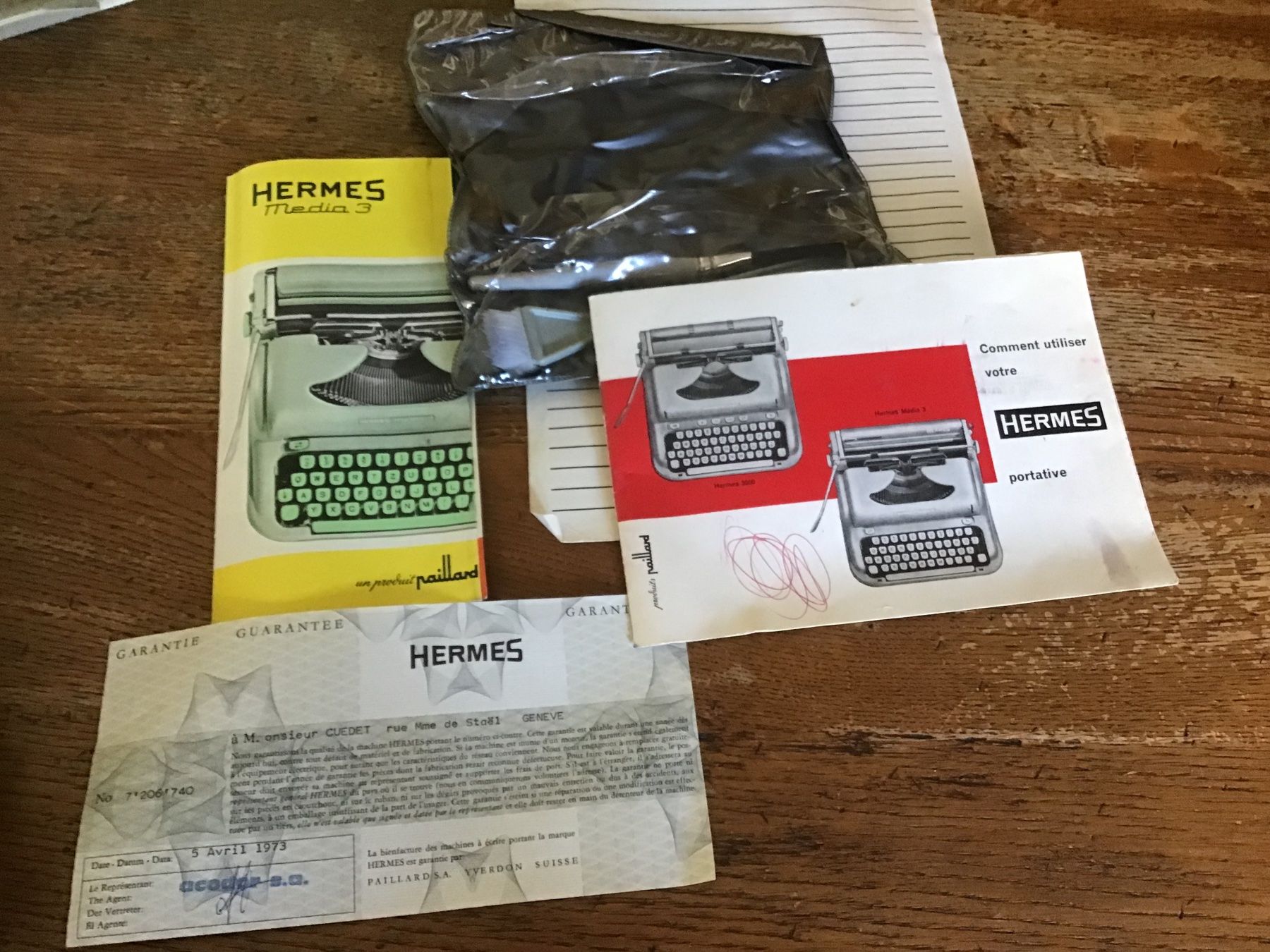 Hermès Schreibmaschinen: Superbe machine à écrire Hermes Paillard media 3 – Gebraucht aus Fully von Ruby97 5