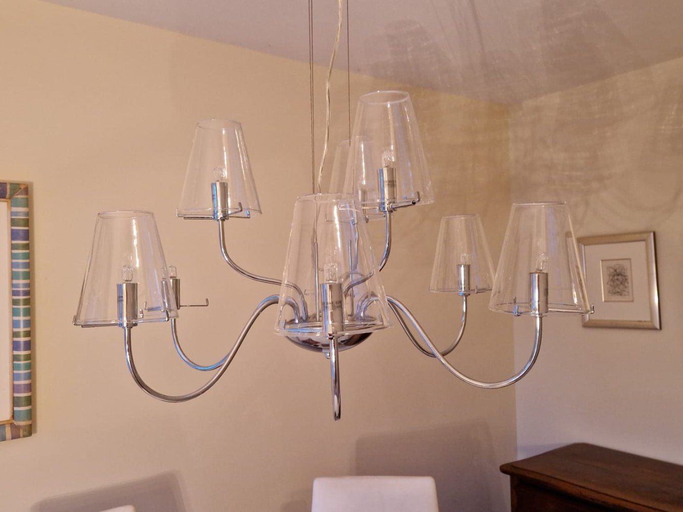 Kronleuchter & Deckenlampen: Designer Wohnraumleuchte, 8-armig aus Glas – Gebraucht aus Kreuzlingen von stella109 1