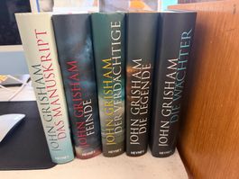 5 Romane von John Grisham (gebunden)