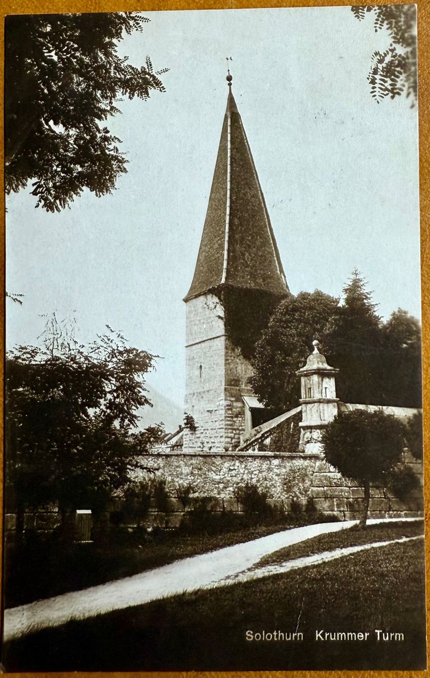 Cartoline postali: Solothurn - Krummer Turm 1920 – Usato da Lutry venduto da Ediego