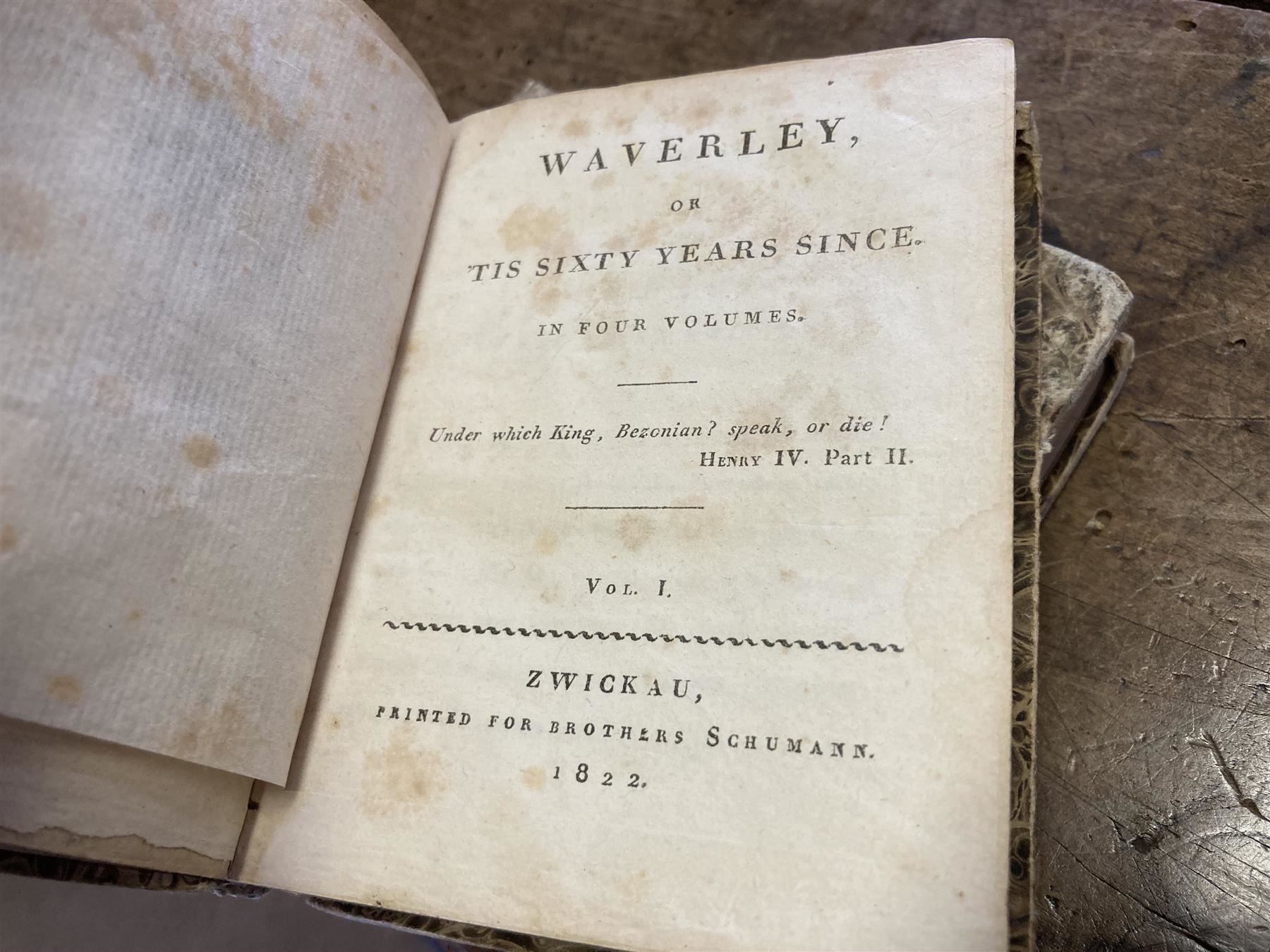 Libri: 1822 WAVERLEY Sixty years since Vol l-IV – Usato da Bern venduto da Jwpm66 2