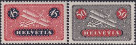 1923 F8+F9 (Doppeldecker) tadellos postfrisch ** Kat: 68.-+