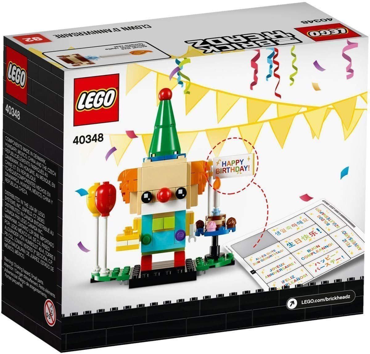 Lego Giocattoli: LEGO 40348 Geburtstagsclown Brickheadz – Nuovo e nell'imballaggio originale da Matzendorf venduto da SwissMagicKarten 2