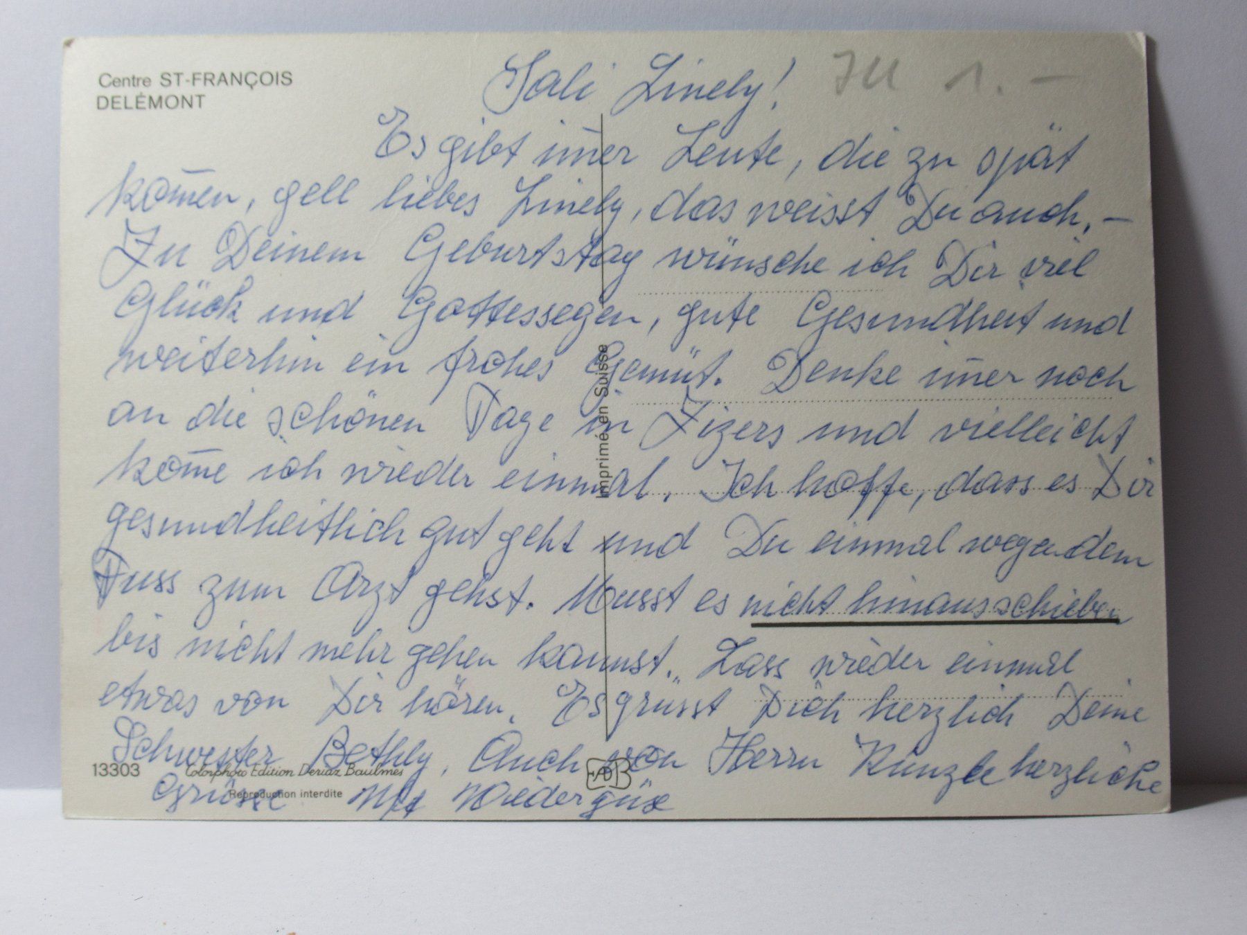 Cartes postales: Delèmont – D'occasion à Grenchen par frechri 1