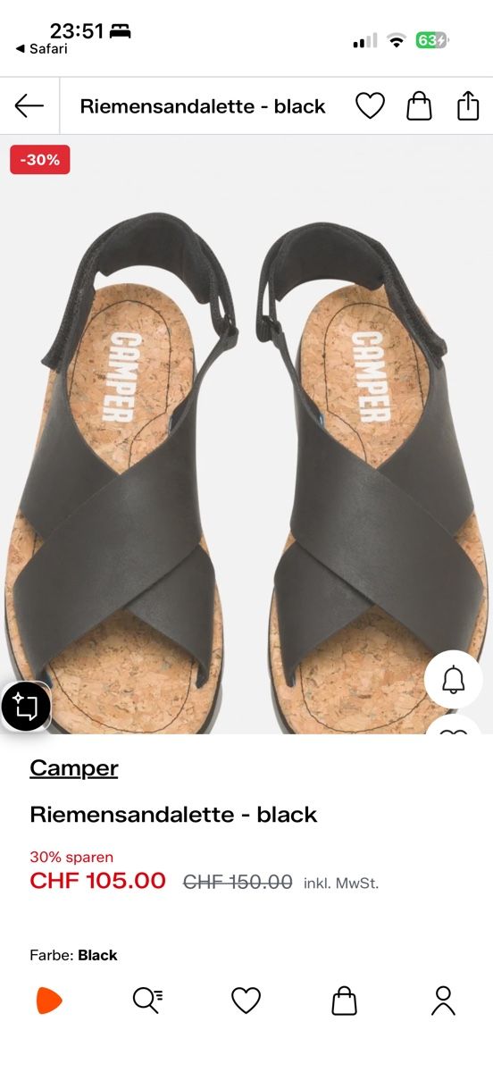 Camper Scarpe da donna: Camper Oruga Sandalen, 38 – Nuovo (secondo la descrizione) da Winterthur venduto da dsalmina 2