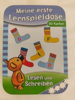 Meine erste Lernspieldose, Lesen und Schreiben, 50 Karten