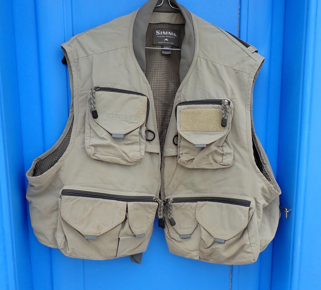Canne da pesca: Simms Fliegenfischer Veste - Farbe Tan – Usato da Nassenwil venduto da Fwalti01