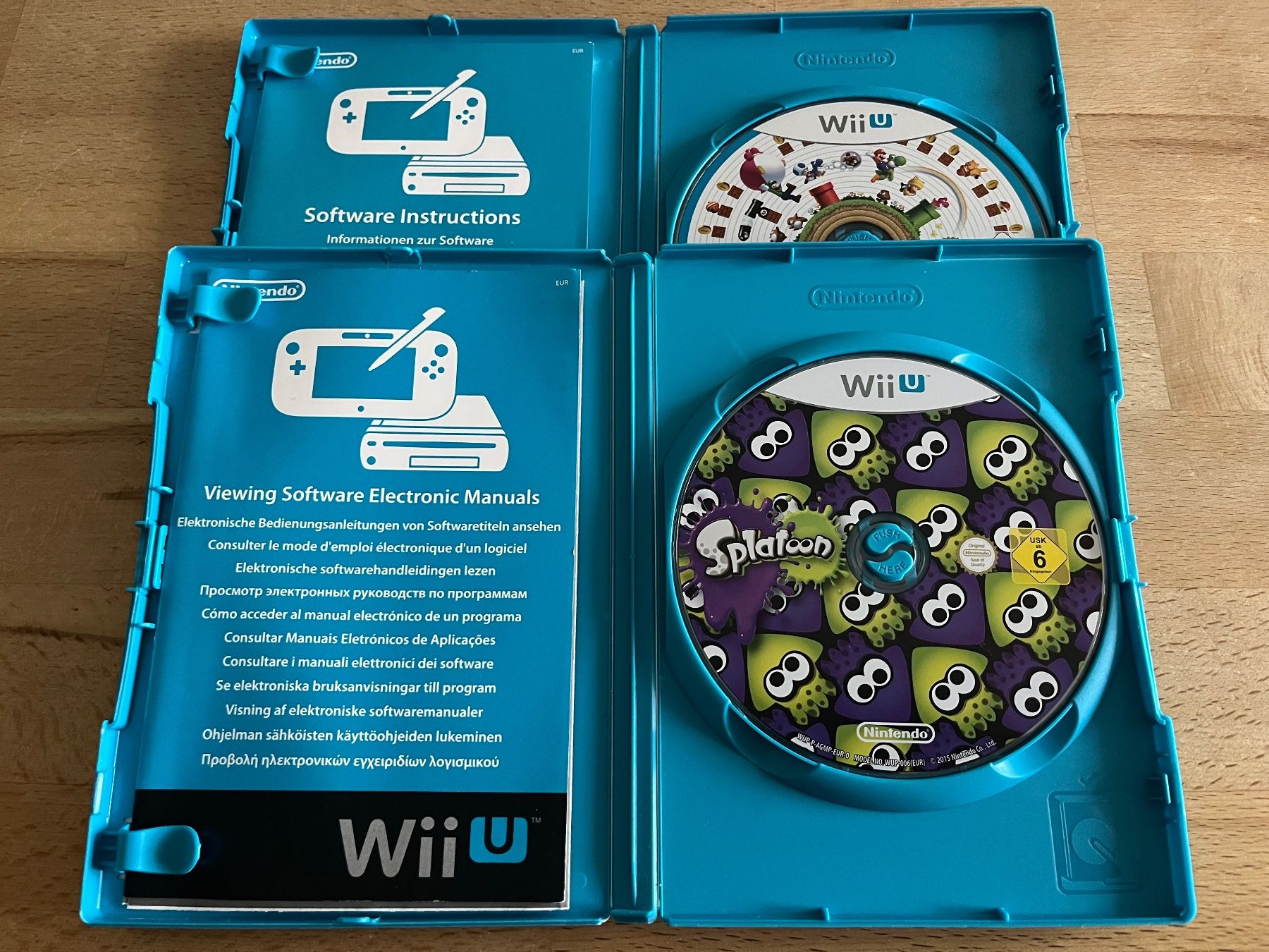 Nintendo Giochi: Wii U Spiele: New Super Mario Bros. U & Splatoon Bundle Set – Usato da Thalwil venduto da ranx 1