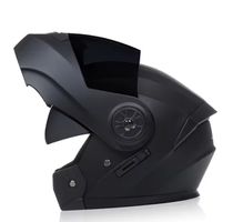 Motorrad Klapphelm BLD Doppelvisier Helm Schwarz-Matt Maxima
