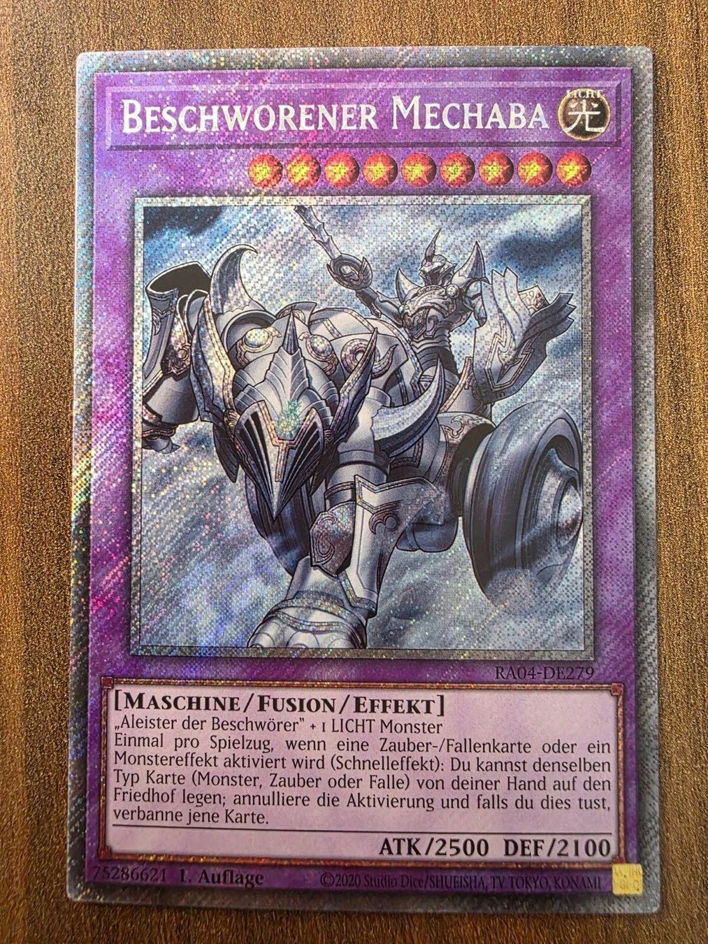 Yu-Gi-Oh! RA04-DE279 Beschworener Mechaba Platinum Secret Ra (Neu und ...