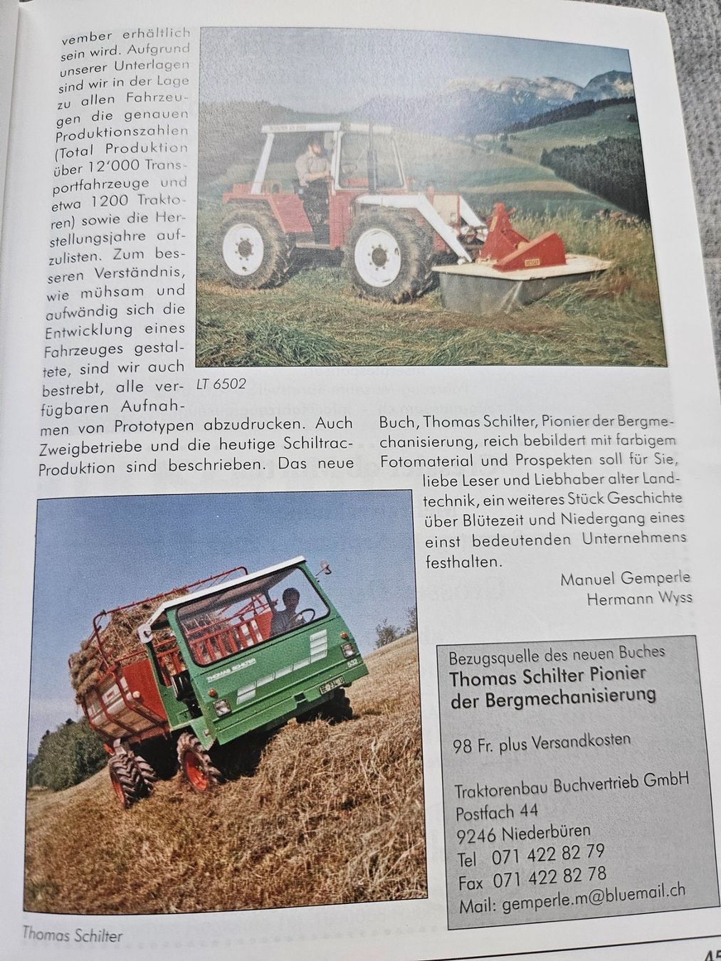 Schilter Trattori: D Fettpress  3/07  Schilter Steyr Same xx – Usato da Flawil venduto da sr1_f6st 7