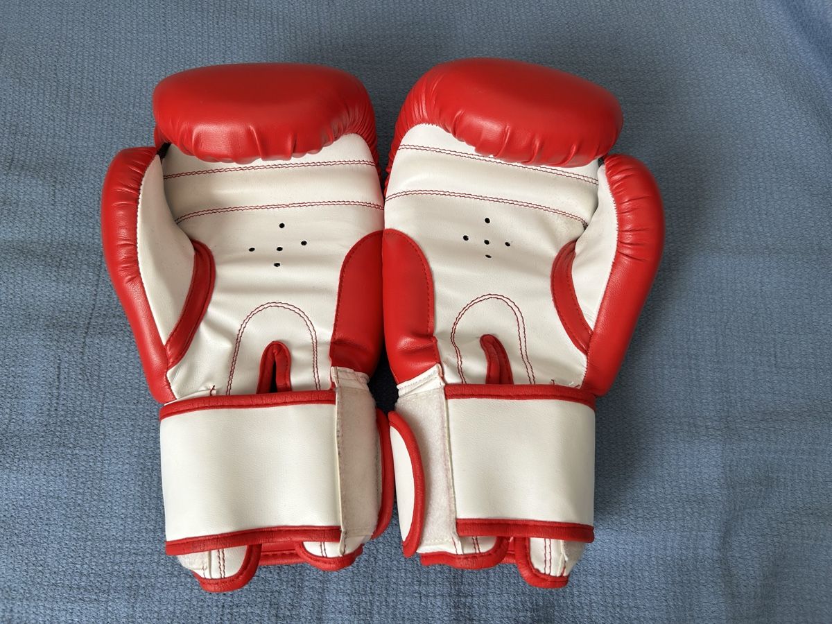 Kinderhandschuhe: Powerzone 8oz Boxing Gloves - Red/White Sparring Set – Neu (gemäss Beschreibung) aus Genève von NipponiaNippon 2