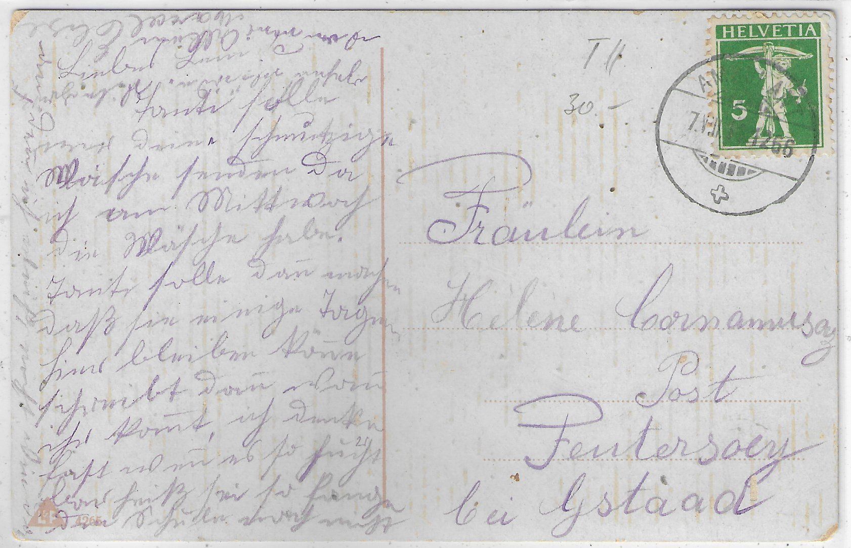 Cartes postales: Junge Liebe - Brieftaube – D'occasion à Ettingen par Kartenplanet 1