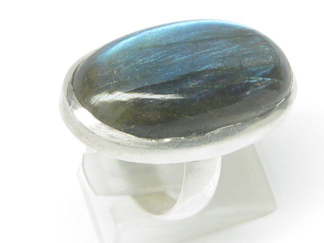 Anelli: Vintage Ring Silber 925 Labradorit Gr. 60 – Usato da Ermatingen venduto da Decovin 4