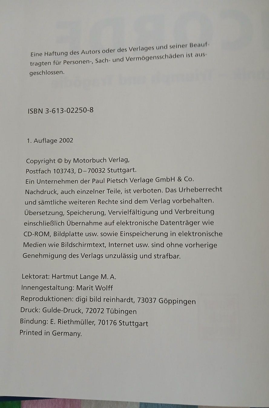 Libri: Buch Concorde Geschichte Technik Motorbuch Verlag 2002 – Usato da Luzern venduto da baku1961 2