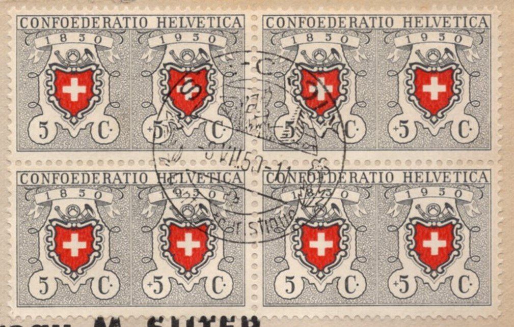 Tutti i francobolli: STE  -  CROIX  8.VII.50      K - Stempel  85 – Usato da Aarau venduto da kufi44 1