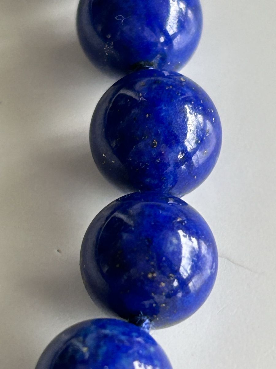 Catenine: Collier lapis-lazuli et fermoir or 750 – Nuovo (secondo la descrizione) da Ecublens VD venduto da mirandagirl 2